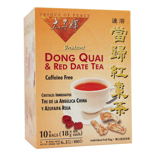 Prince Of Peace Instant Dong Quai And Red Date Tea - 10 Bags